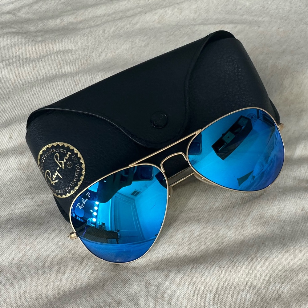 Ray-Ban blue polarized aviators